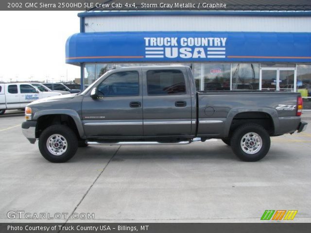 2002 GMC Sierra 2500HD SLE Crew Cab 4x4 in Storm Gray Metallic