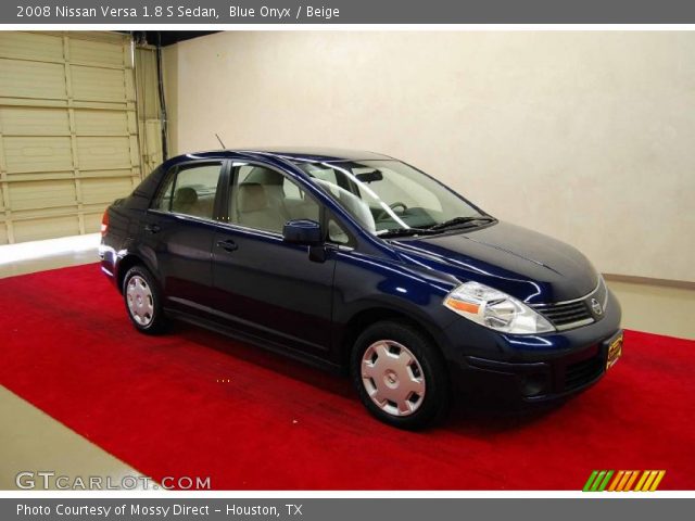 2008 Nissan Versa 1.8 S Sedan in Blue Onyx