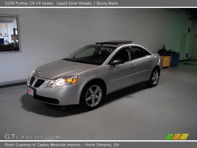 2008 Pontiac G6 V6 Sedan in Liquid Silver Metallic