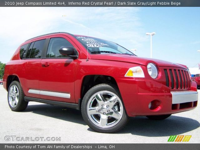 2010 Jeep Compass Limited 4x4 in Inferno Red Crystal Pearl