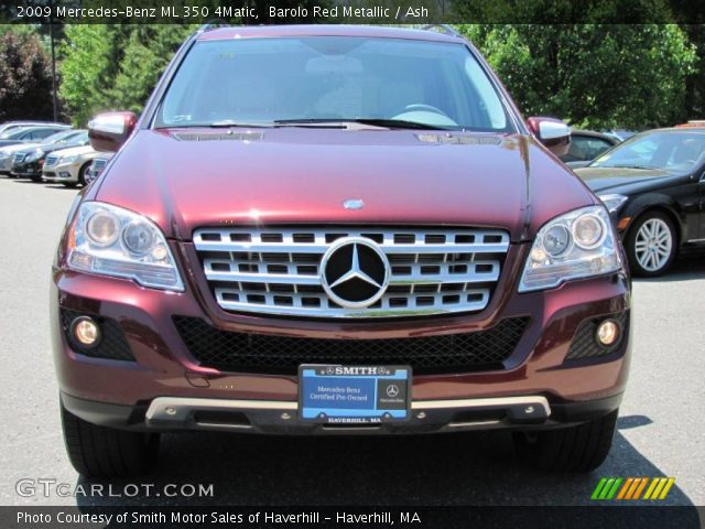 2009 Mercedes-Benz ML 350 4Matic in Barolo Red Metallic