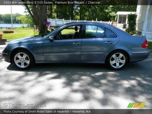 2003 Mercedes-Benz E 500 Sedan in Platinum Blue Metallic