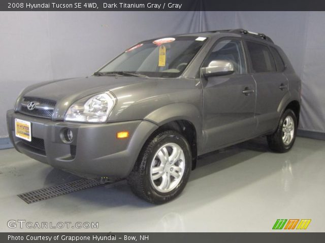 2008 Hyundai Tucson SE 4WD in Dark Titanium Gray