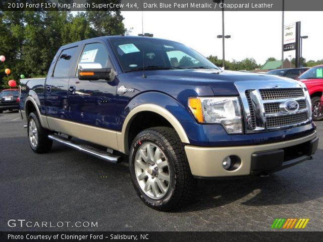 2010 Ford F150 King Ranch SuperCrew 4x4 in Dark Blue Pearl Metallic