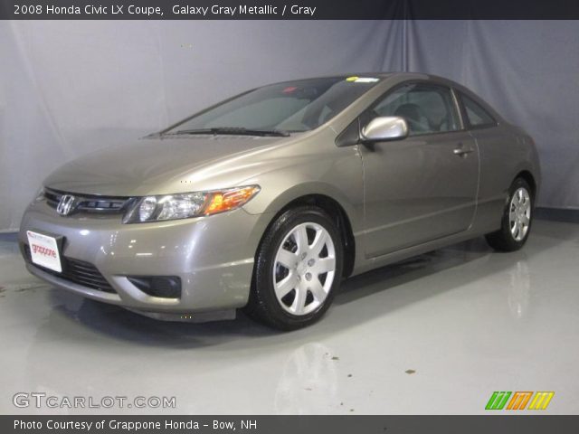2008 Honda Civic LX Coupe in Galaxy Gray Metallic