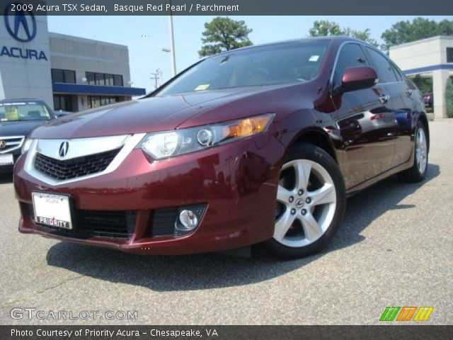 2009 Acura TSX Sedan in Basque Red Pearl