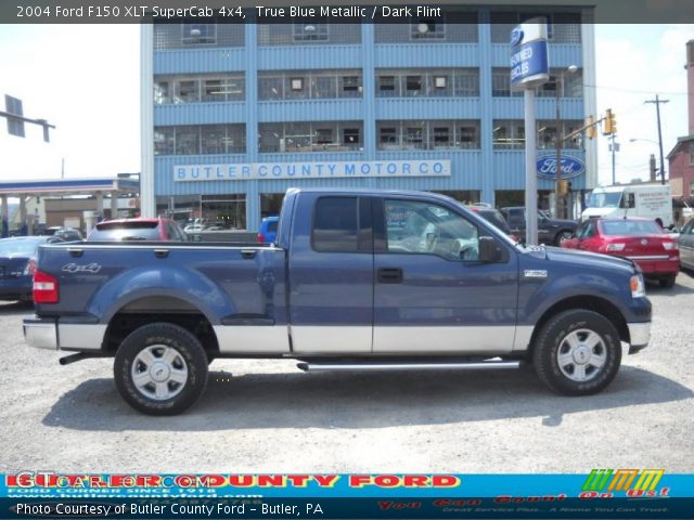 2004 Ford F150 XLT SuperCab 4x4 in True Blue Metallic