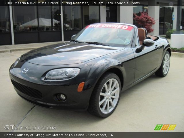 2008 Mazda MX-5 Miata Grand Touring Roadster in Brilliant Black