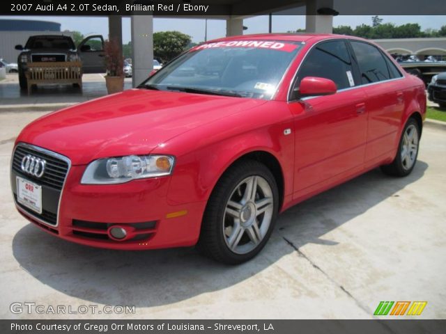 2007 Audi A4 2.0T Sedan in Brilliant Red