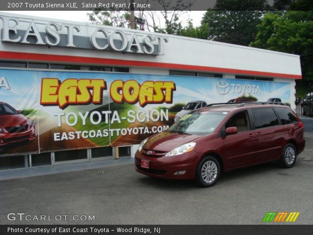 2007 Toyota Sienna XLE in Salsa Red Pearl