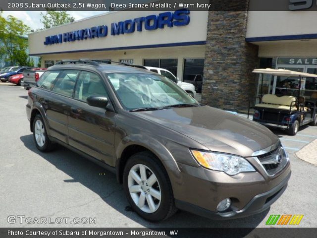 2008 Subaru Outback 2.5i Wagon in Deep Bronze Metallic