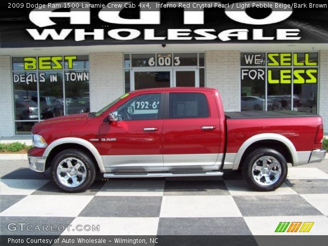 2009 Dodge Ram 1500 Laramie Crew Cab 4x4 in Inferno Red Crystal Pearl
