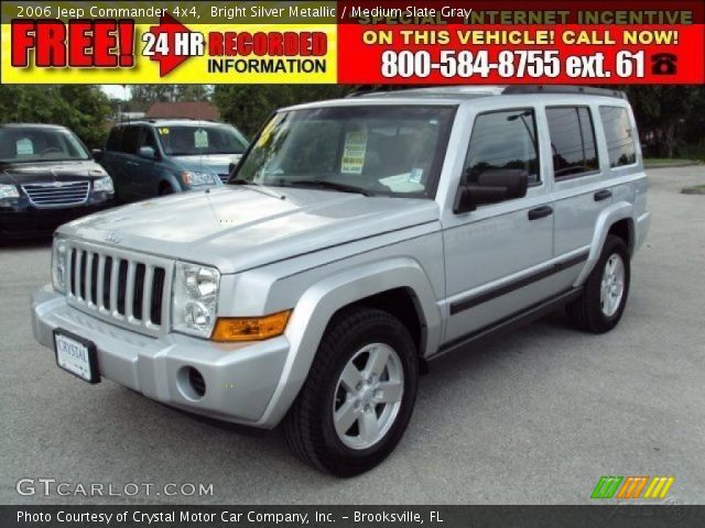 2006 Jeep Commander 4x4 in Bright Silver Metallic