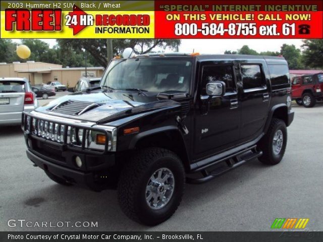 2003 Hummer H2 SUV in Black