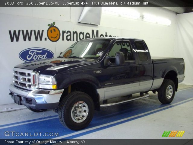2003 Ford F350 Super Duty XLT SuperCab 4x4 in True Blue Metallic