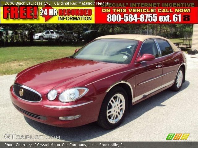 2006 Buick LaCrosse CXL in Cardinal Red Metallic