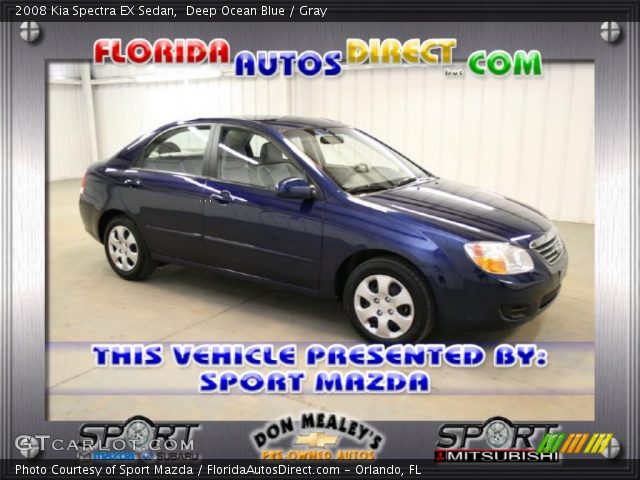 2008 Kia Spectra EX Sedan in Deep Ocean Blue