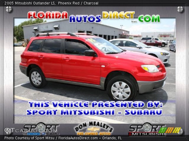 2005 Mitsubishi Outlander LS in Phoenix Red
