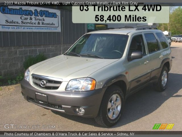 2003 Mazda Tribute LX-V6 4WD in Light Cypress Green Metallic