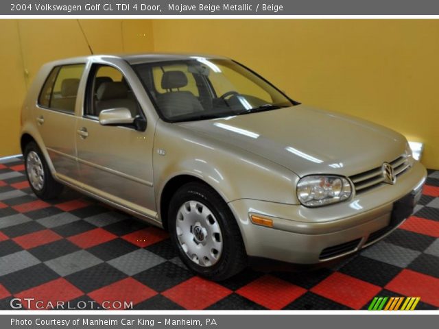 2004 Volkswagen Golf GL TDI 4 Door in Mojave Beige Metallic
