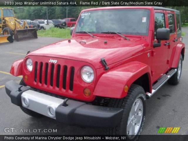 2010 Jeep Wrangler Unlimited Sahara 4x4 in Flame Red