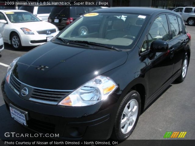 2009 Nissan Versa 1.8 SL Hatchback in Super Black