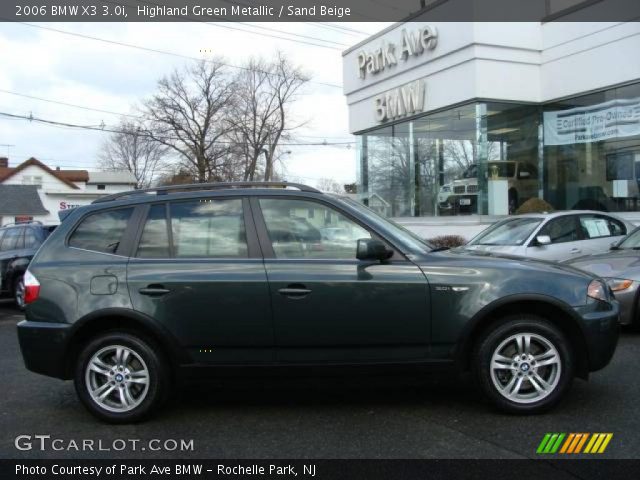 2006 BMW X3 3.0i in Highland Green Metallic