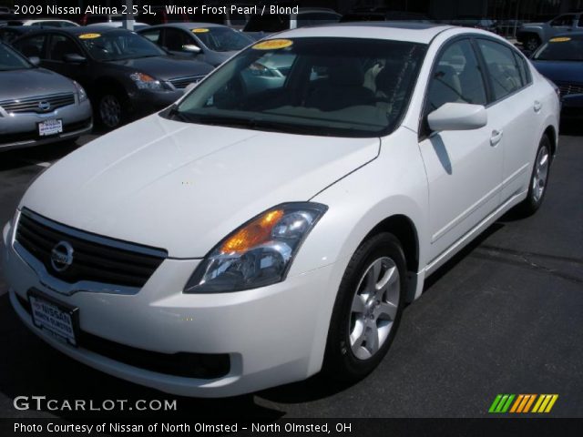 2009 Nissan Altima 2.5 SL in Winter Frost Pearl