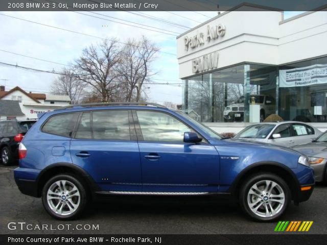 2008 BMW X3 3.0si in Montego Blue Metallic