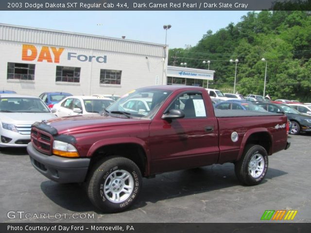 2003 Dodge Dakota SXT Regular Cab 4x4 in Dark Garnet Red Pearl