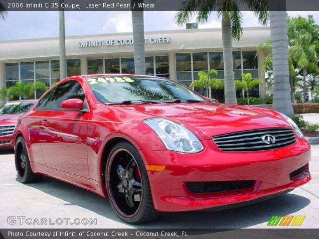 2006 Infiniti G 35 Coupe in Laser Red Pearl