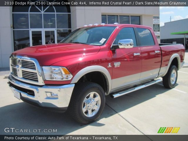 2010 Dodge Ram 2500 Laramie Crew Cab 4x4 in Inferno Red Crystal Pearl
