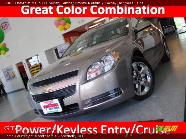 2008 Chevrolet Malibu LT Sedan in Amber Bronze Metallic