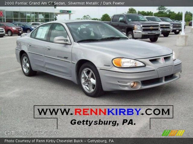 2000 Pontiac Grand Am GT Sedan in Silvermist Metallic