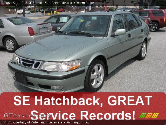 2001 Saab 9-3 SE Sedan in Sun Green Metallic