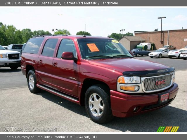 2003 GMC Yukon XL Denali AWD in Garnet Red Metallic