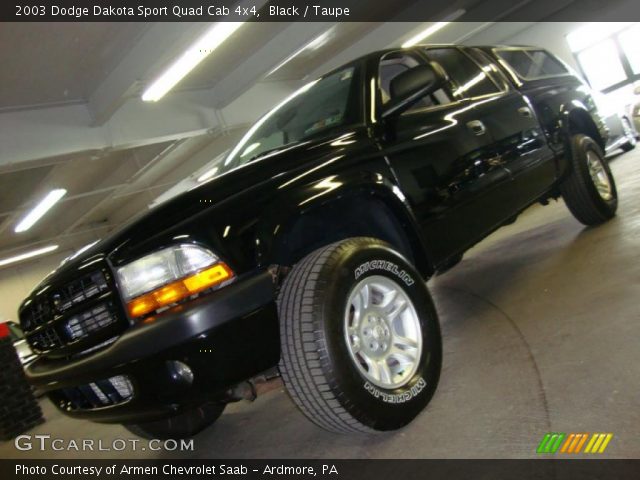 2003 Dodge Dakota Sport Quad Cab 4x4 in Black