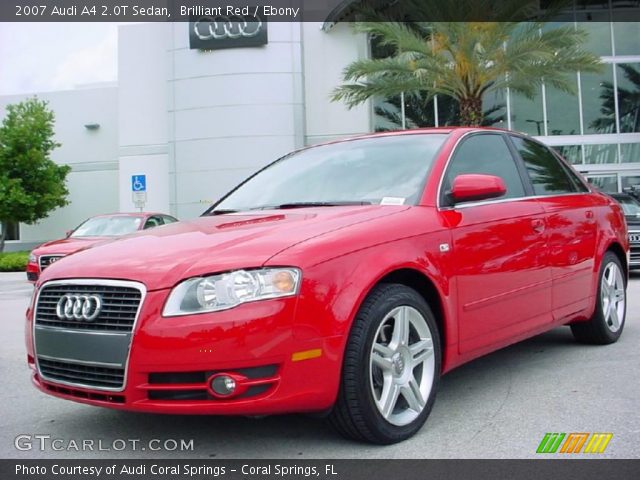 2007 Audi A4 2.0T Sedan in Brilliant Red