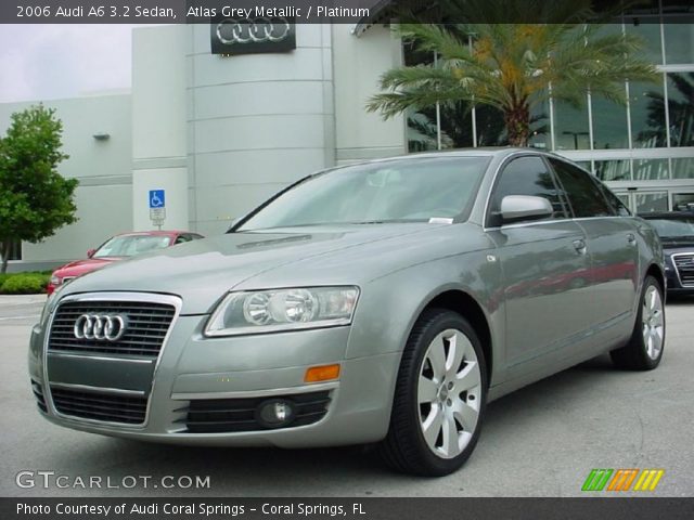 2006 Audi A6 3.2 Sedan in Atlas Grey Metallic