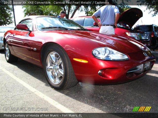 1997 Jaguar XK XK8 Convertible in Carnival Red Pearl Metallic