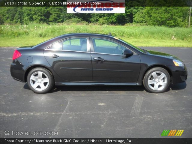 2010 Pontiac G6 Sedan in Carbon Black Metallic