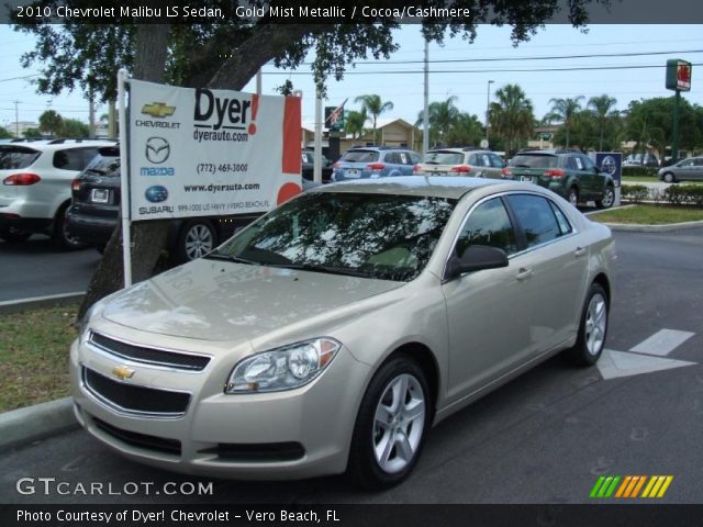 2010 Chevrolet Malibu LS Sedan in Gold Mist Metallic