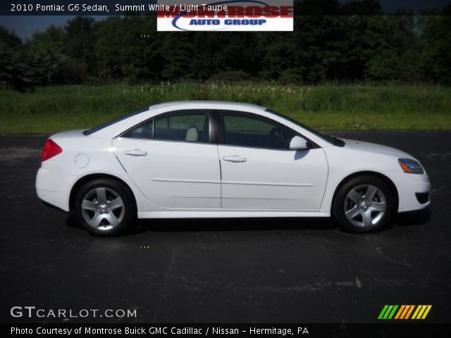 2010 Pontiac G6 Sedan in Summit White