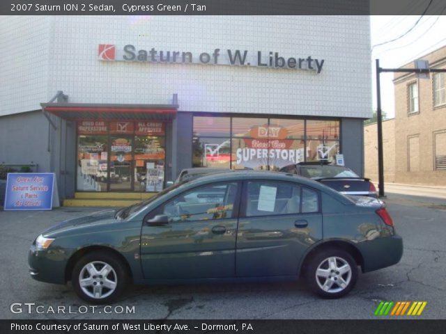 2007 Saturn ION 2 Sedan in Cypress Green