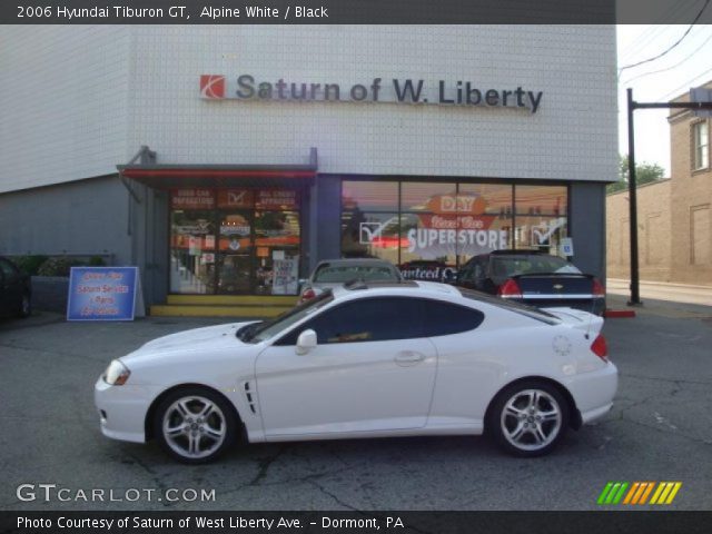 2006 Hyundai Tiburon GT in Alpine White