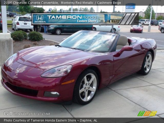 2006 Chevrolet Corvette Convertible in Monterey Red Metallic