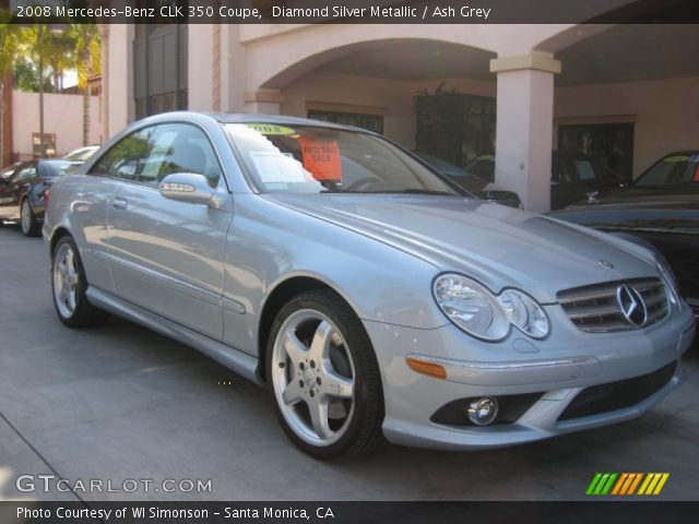 2008 Mercedes-Benz CLK 350 Coupe in Diamond Silver Metallic