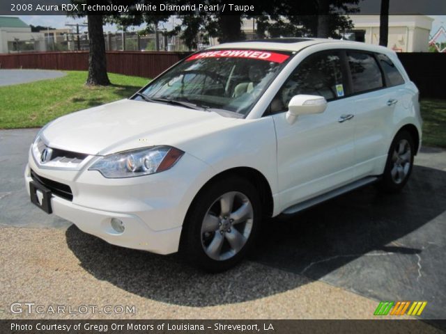2008 Acura RDX Technology in White Diamond Pearl