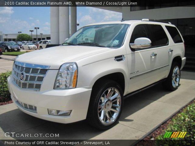 2010 Cadillac Escalade Platinum AWD in White Diamond