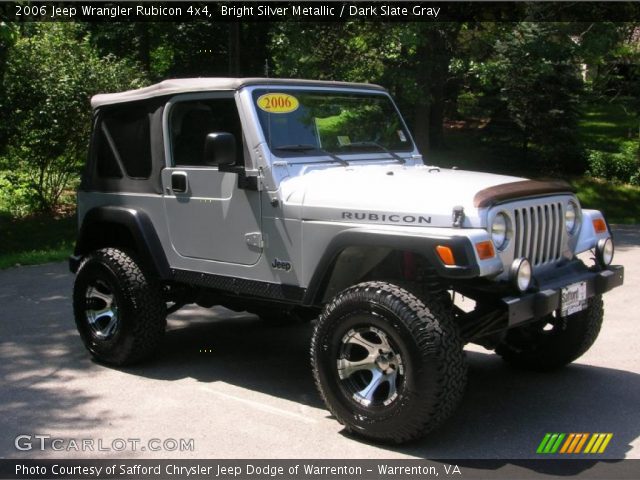 2006 Jeep Wrangler Rubicon 4x4 in Bright Silver Metallic